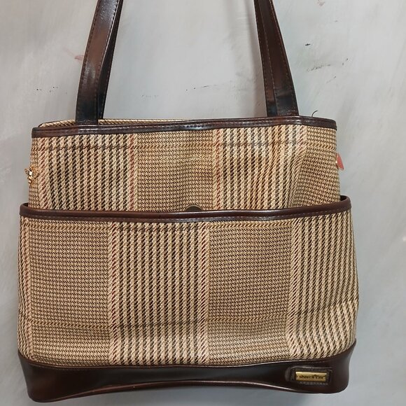 Evan Picone Houndstooth Satchel - Picture 1 of 12